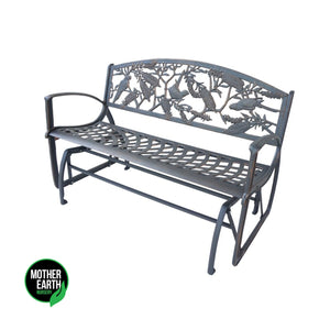 Cast-Iron Glider Bench - Bottlebrush