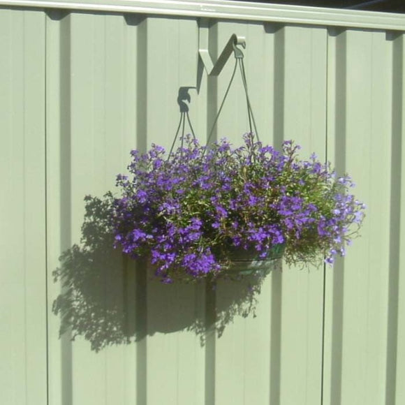 hanging plants on colorbond fence Colourbond Basket Fence Hanger (Extra Large) – Mother Earth Nursery