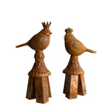 Royal Birds - Cast Iron Garden Stake Toppers